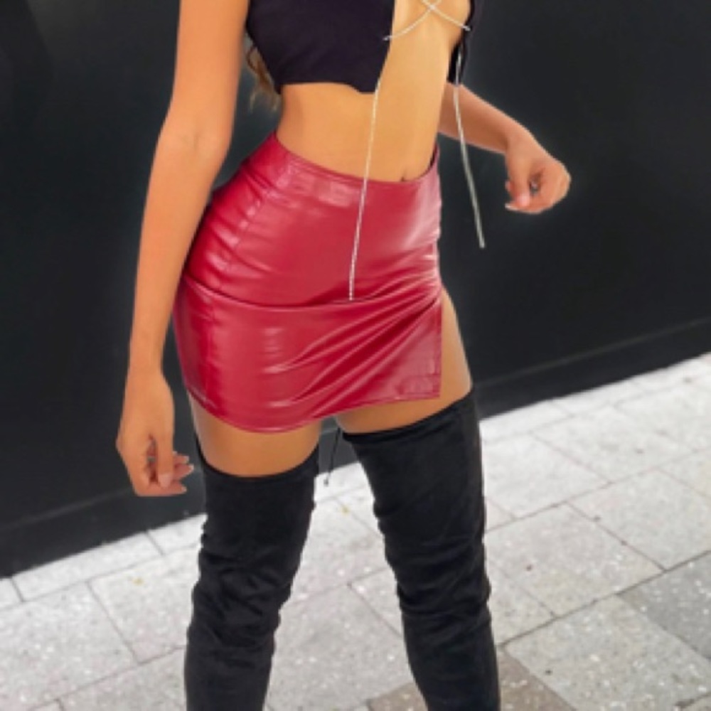NWT Pleather Skirt
